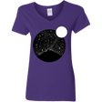 T-Shirts Purple / S Sky Full of Stars Women's V-Neck T-Shirt