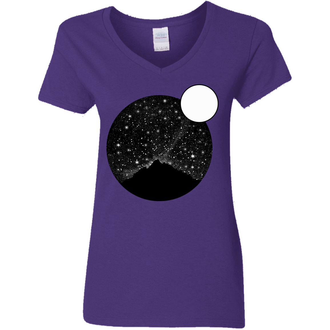 T-Shirts Purple / S Sky Full of Stars Women's V-Neck T-Shirt