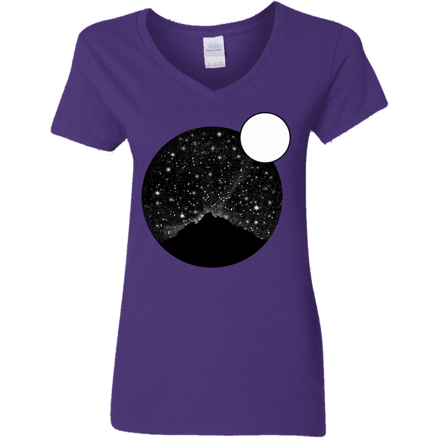 T-Shirts Purple / S Sky Full of Stars Women's V-Neck T-Shirt