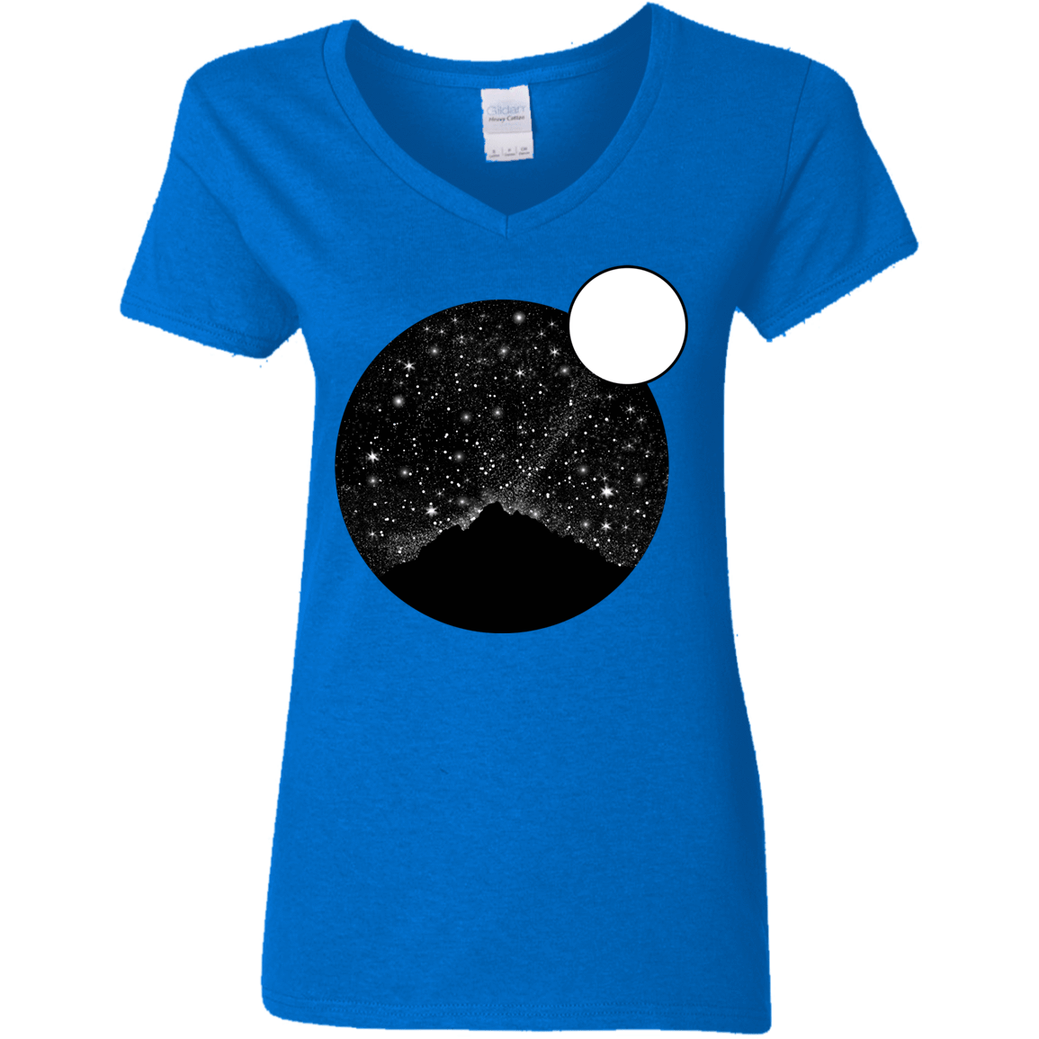 T-Shirts Royal / S Sky Full of Stars Women's V-Neck T-Shirt