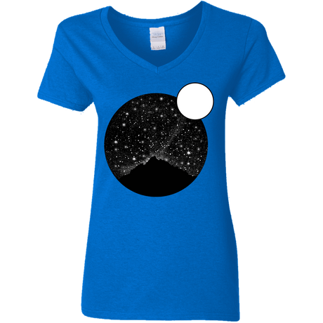 T-Shirts Royal / S Sky Full of Stars Women's V-Neck T-Shirt