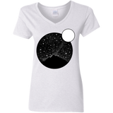 T-Shirts White / S Sky Full of Stars Women's V-Neck T-Shirt