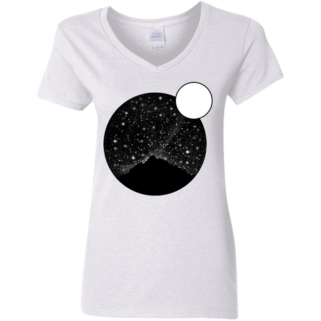 T-Shirts White / S Sky Full of Stars Women's V-Neck T-Shirt