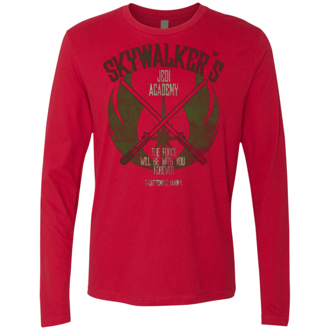T-Shirts Red / Small Skywalker's Jedi Academy Men's Premium Long Sleeve