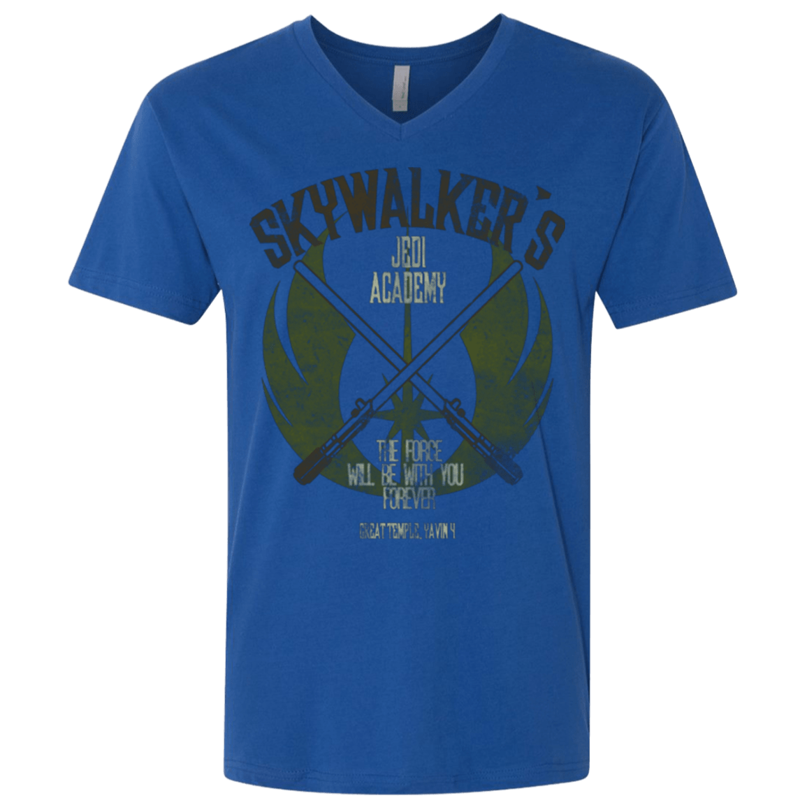 T-Shirts Royal / X-Small Skywalker's Jedi Academy Men's Premium V-Neck