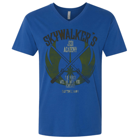 T-Shirts Royal / X-Small Skywalker's Jedi Academy Men's Premium V-Neck