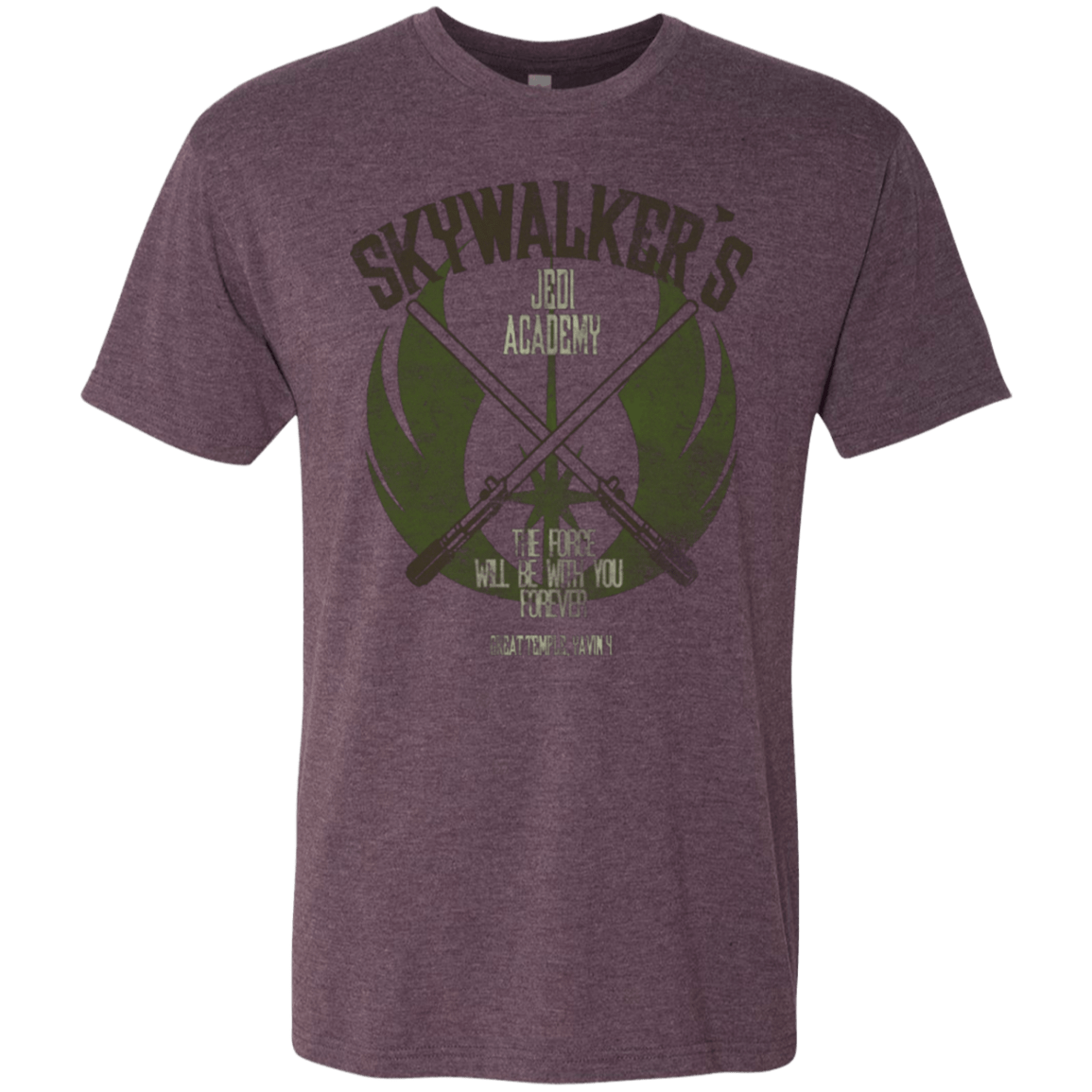 T-Shirts Vintage Purple / Small Skywalker's Jedi Academy Men's Triblend T-Shirt