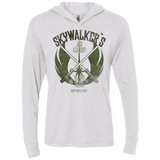 T-Shirts Heather White / X-Small Skywalker's Jedi Academy Triblend Long Sleeve Hoodie Tee