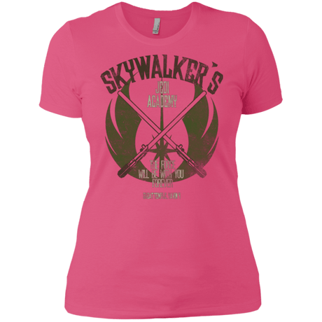 T-Shirts Hot Pink / X-Small Skywalker's Jedi Academy Women's Premium T-Shirt
