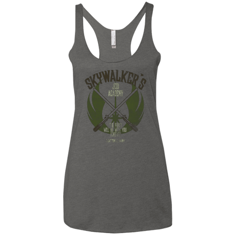 T-Shirts Premium Heather / X-Small Skywalker's Jedi Academy Women's Triblend Racerback Tank