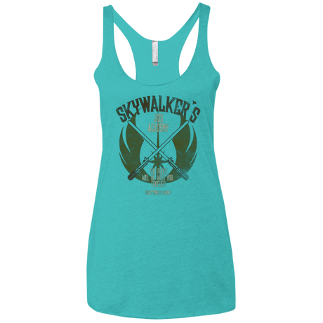 T-Shirts Tahiti Blue / X-Small Skywalker's Jedi Academy Women's Triblend Racerback Tank