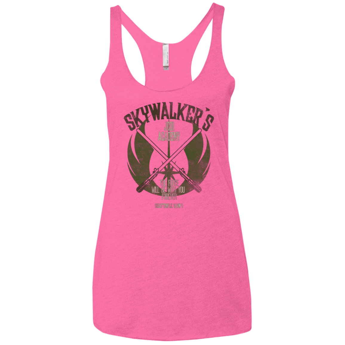 T-Shirts Vintage Pink / X-Small Skywalker's Jedi Academy Women's Triblend Racerback Tank