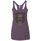 T-Shirts Vintage Purple / X-Small Skywalker's Jedi Academy Women's Triblend Racerback Tank