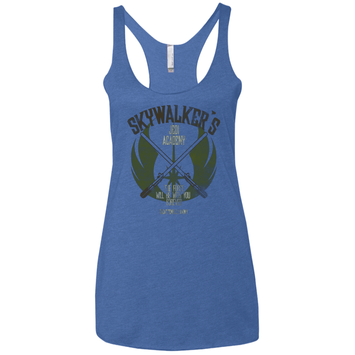 T-Shirts Vintage Royal / X-Small Skywalker's Jedi Academy Women's Triblend Racerback Tank