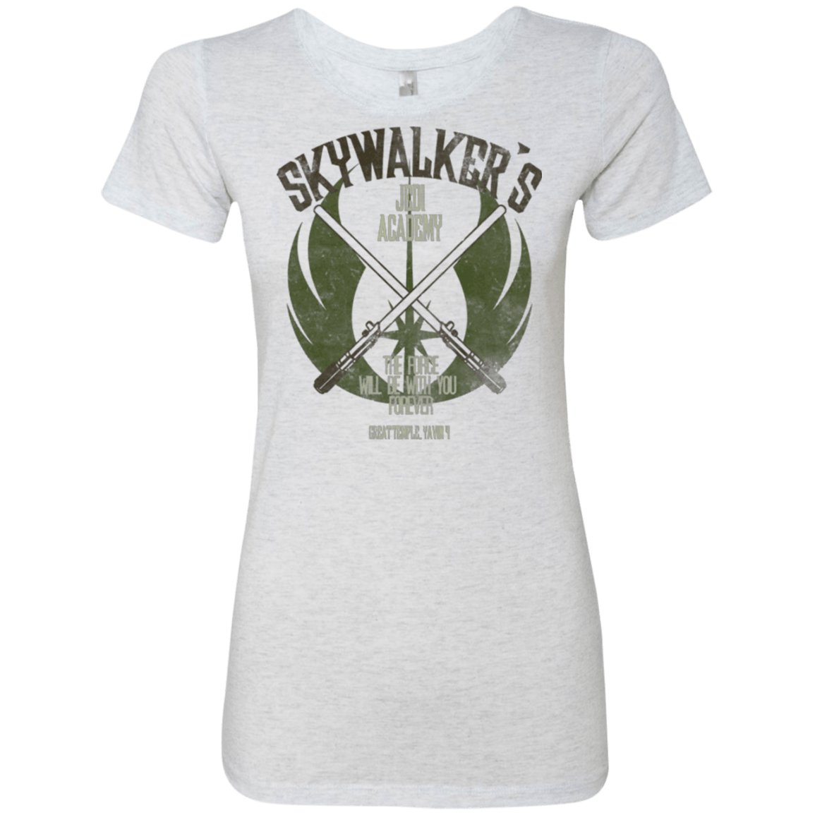 T-Shirts Heather White / Small Skywalker's Jedi Academy Women's Triblend T-Shirt
