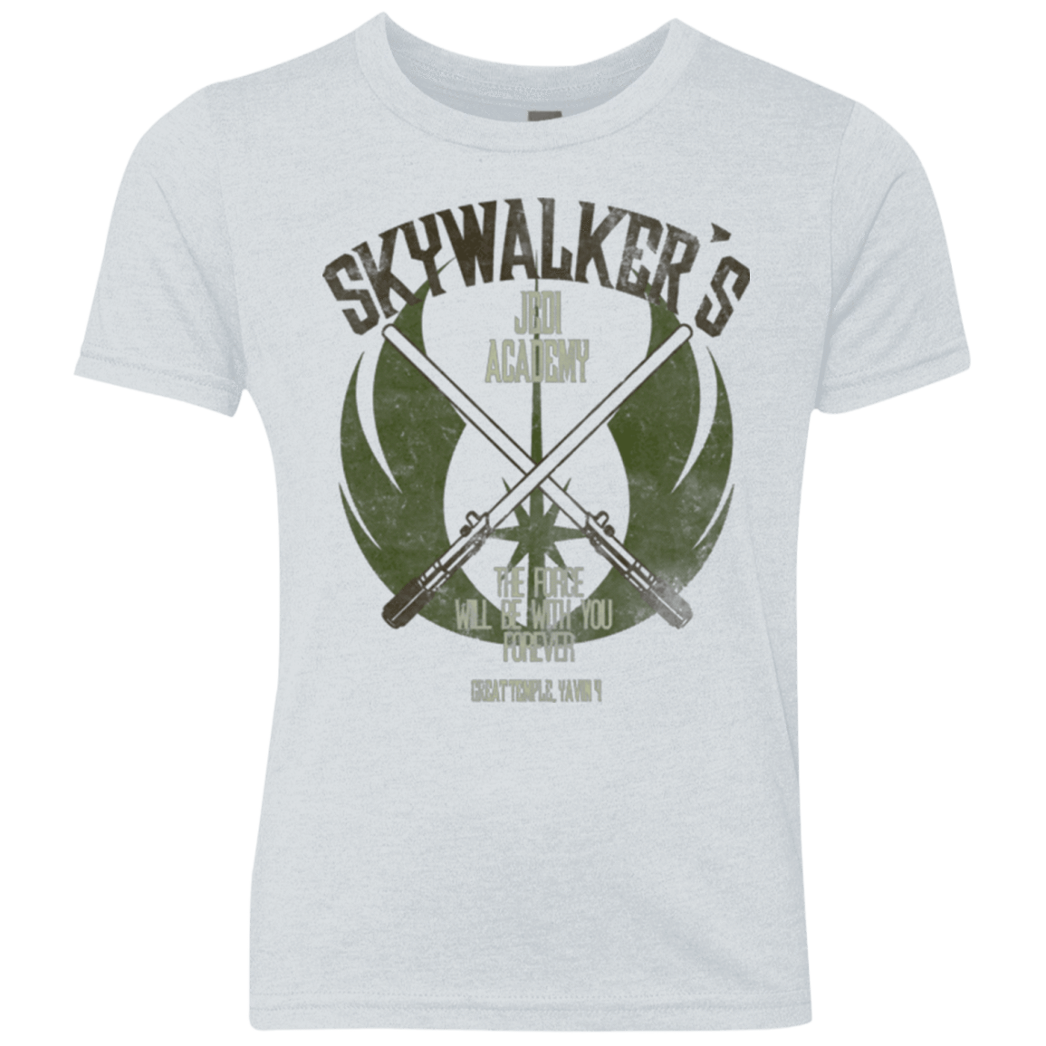 T-Shirts Heather White / YXS Skywalker's Jedi Academy Youth Triblend T-Shirt