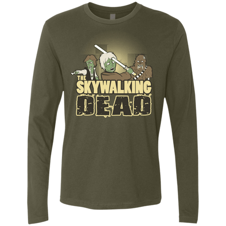 T-Shirts Military Green / Small Skywalking Dead Men's Premium Long Sleeve
