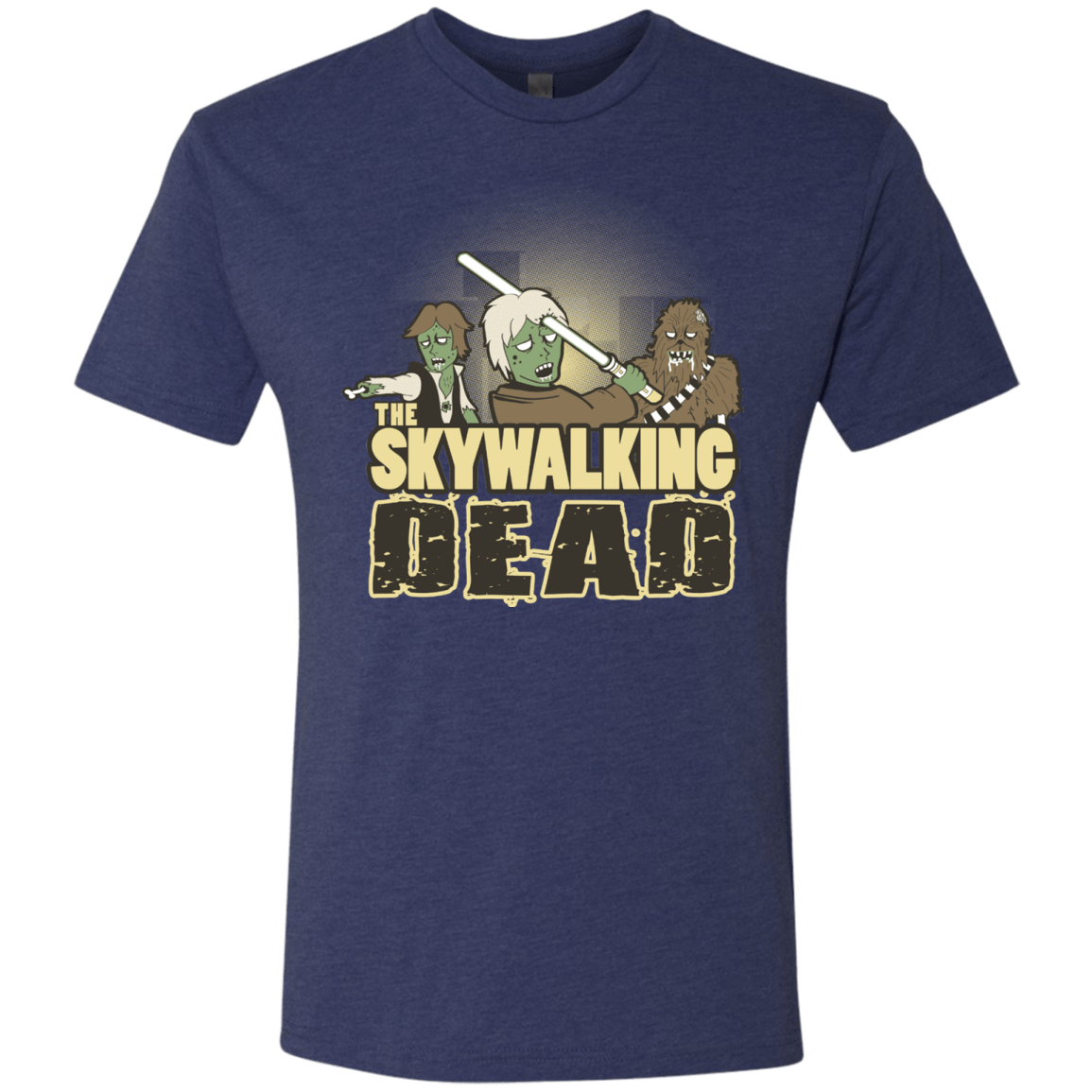 T-Shirts Vintage Navy / Small Skywalking Dead Men's Triblend T-Shirt
