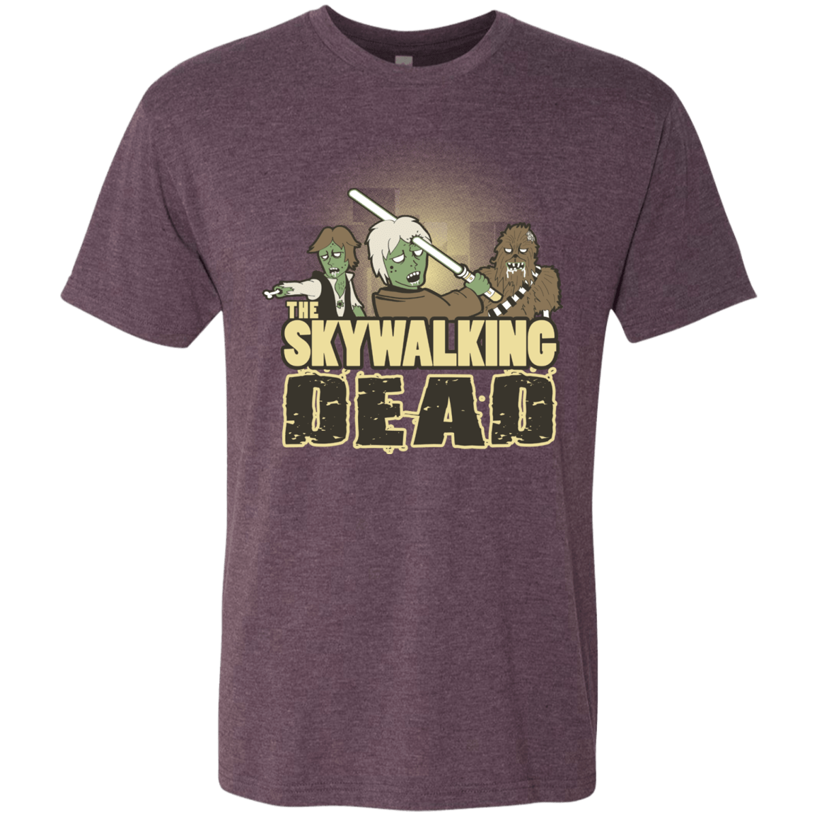 T-Shirts Vintage Purple / Small Skywalking Dead Men's Triblend T-Shirt