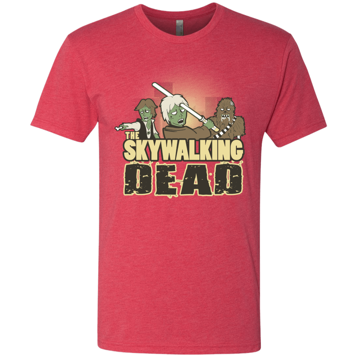 T-Shirts Vintage Red / Small Skywalking Dead Men's Triblend T-Shirt