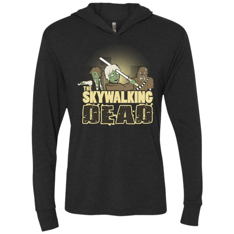 T-Shirts Vintage Black / X-Small Skywalking Dead Triblend Long Sleeve Hoodie Tee