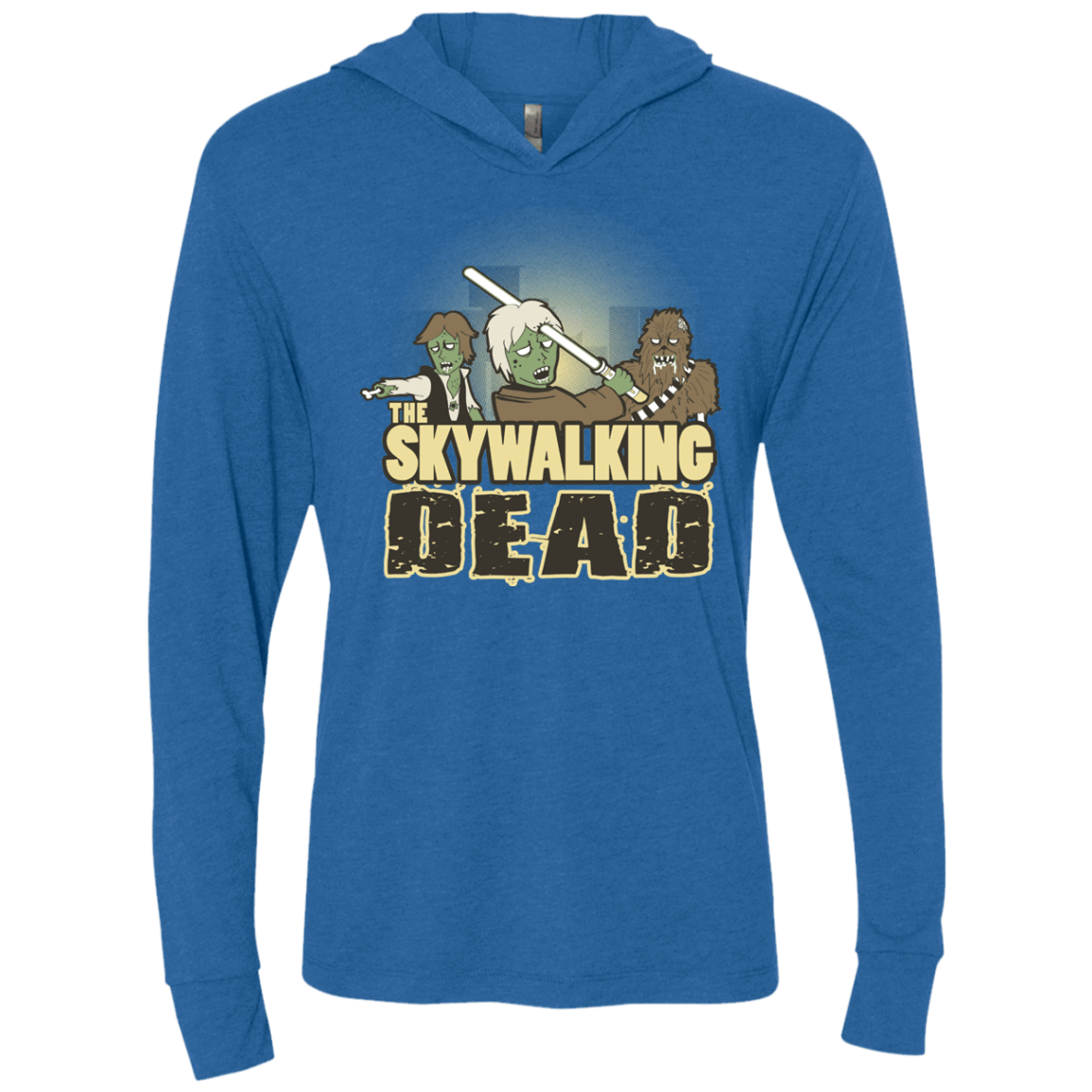 T-Shirts Vintage Royal / X-Small Skywalking Dead Triblend Long Sleeve Hoodie Tee
