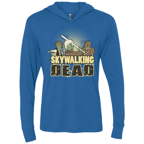 T-Shirts Vintage Royal / X-Small Skywalking Dead Triblend Long Sleeve Hoodie Tee