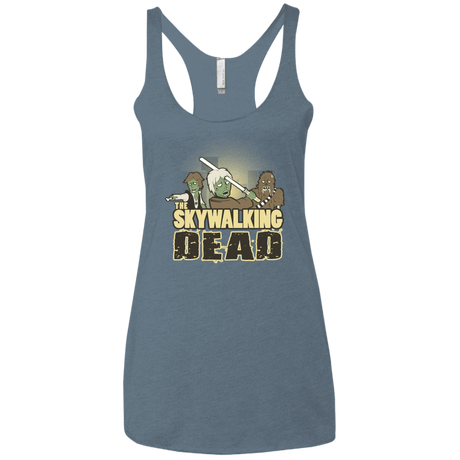T-Shirts Indigo / X-Small Skywalking Dead Women's Triblend Racerback Tank