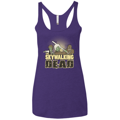 T-Shirts Purple / X-Small Skywalking Dead Women's Triblend Racerback Tank