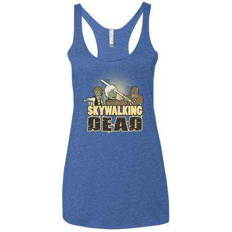 T-Shirts Vintage Royal / X-Small Skywalking Dead Women's Triblend Racerback Tank