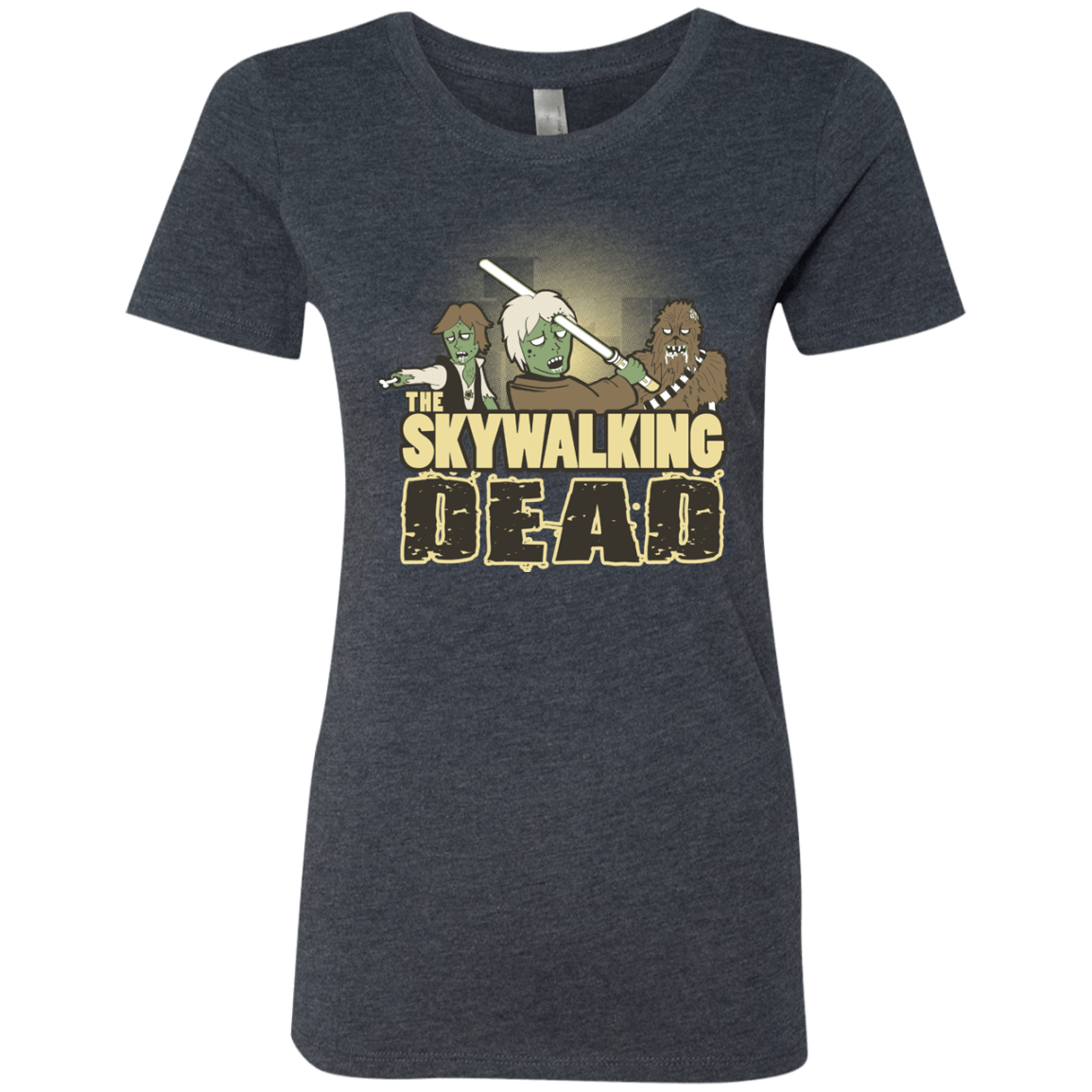 T-Shirts Vintage Navy / Small Skywalking Dead Women's Triblend T-Shirt