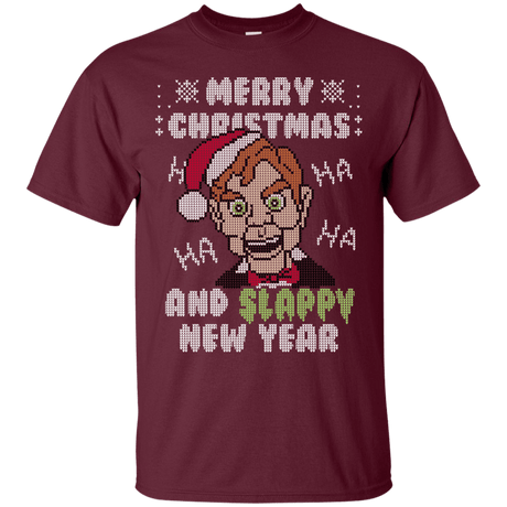 T-Shirts Maroon / S Slappy New Year T-Shirt