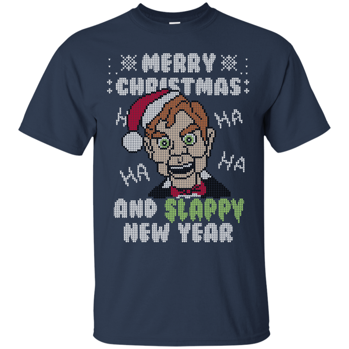 T-Shirts Navy / S Slappy New Year T-Shirt