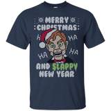 T-Shirts Navy / S Slappy New Year T-Shirt
