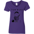 T-Shirts Purple / S Slave Diary Women's V-Neck T-Shirt