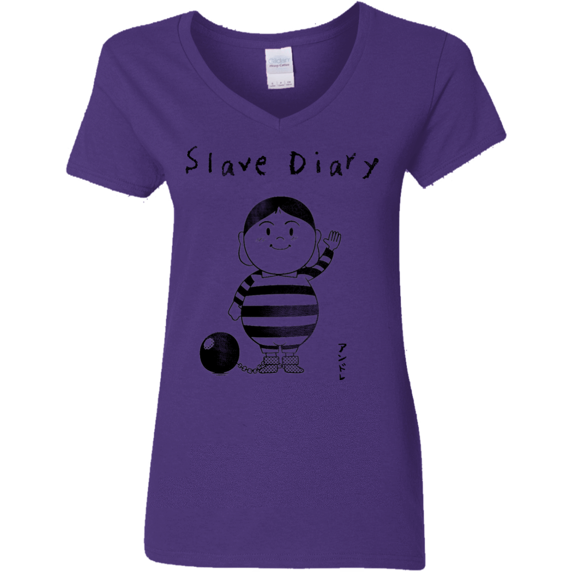 T-Shirts Purple / S Slave Diary Women's V-Neck T-Shirt