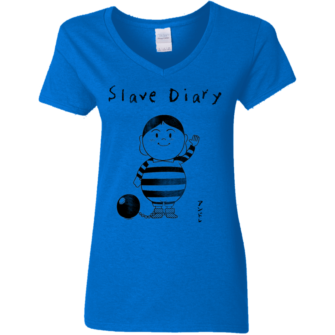 T-Shirts Royal / S Slave Diary Women's V-Neck T-Shirt