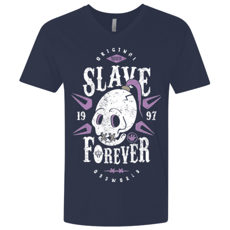 T-Shirts Midnight Navy / X-Small Slave Forever Men's Premium V-Neck