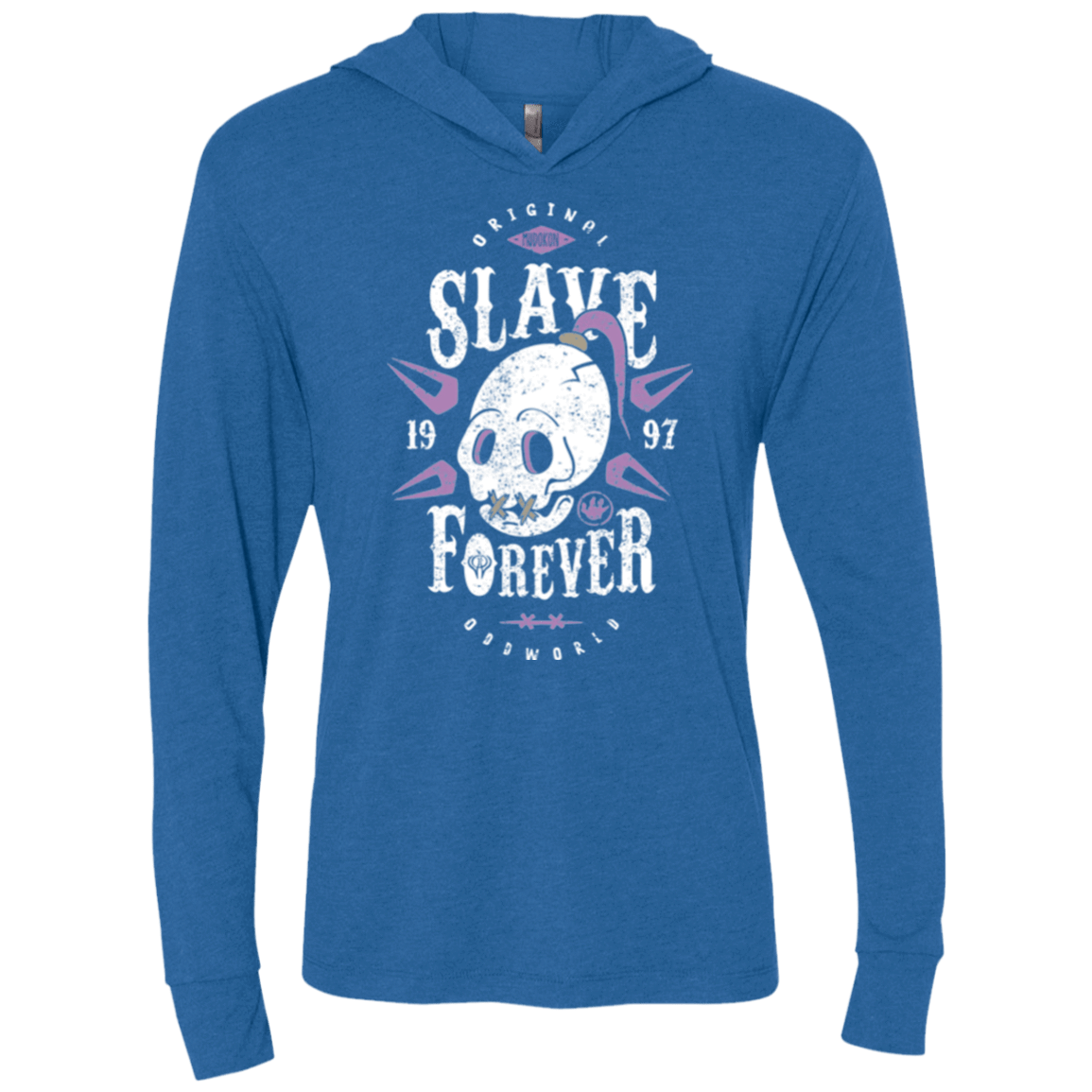 T-Shirts Vintage Royal / X-Small Slave Forever Triblend Long Sleeve Hoodie Tee