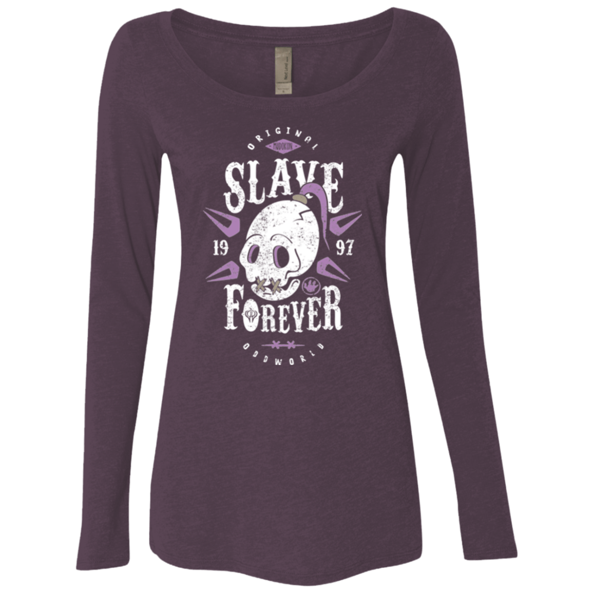 T-Shirts Vintage Purple / Small Slave Forever Women's Triblend Long Sleeve Shirt