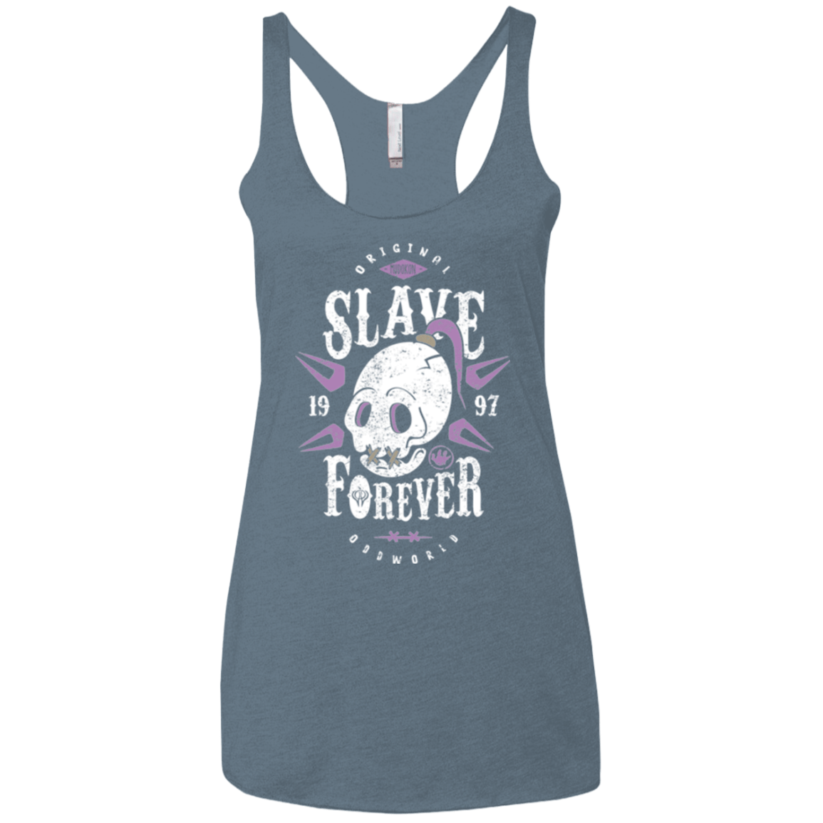 T-Shirts Indigo / X-Small Slave Forever Women's Triblend Racerback Tank