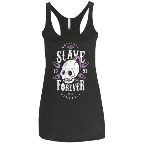 T-Shirts Vintage Black / X-Small Slave Forever Women's Triblend Racerback Tank