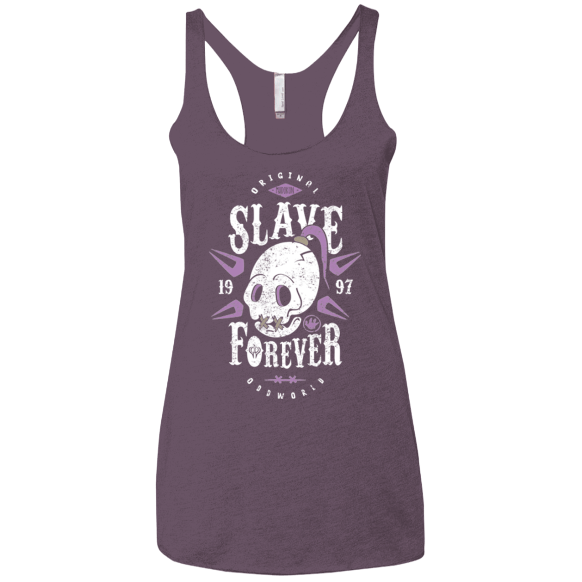 T-Shirts Vintage Purple / X-Small Slave Forever Women's Triblend Racerback Tank