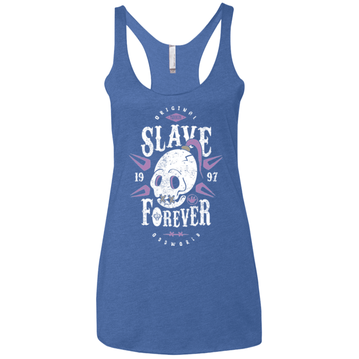 T-Shirts Vintage Royal / X-Small Slave Forever Women's Triblend Racerback Tank