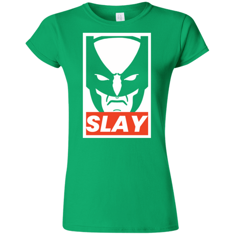 T-Shirts Irish Green / S SLAY Junior Slimmer-Fit T-Shirt