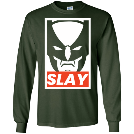 T-Shirts Forest Green / S SLAY Men's Long Sleeve T-Shirt