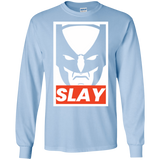 T-Shirts Light Blue / S SLAY Men's Long Sleeve T-Shirt