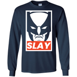 T-Shirts Navy / S SLAY Men's Long Sleeve T-Shirt