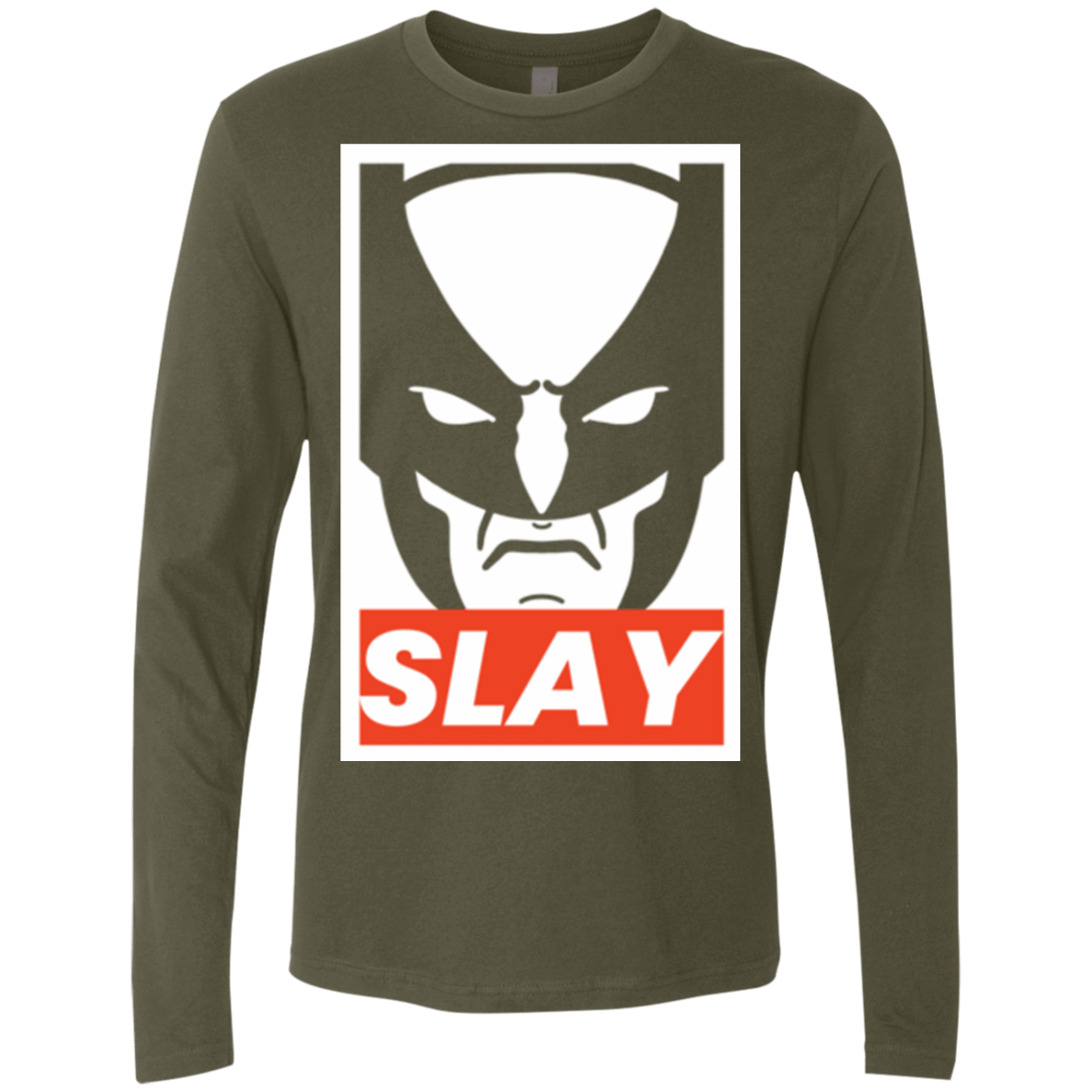 T-Shirts Military Green / S SLAY Men's Premium Long Sleeve