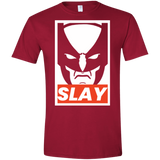 T-Shirts Cardinal Red / S SLAY Men's Semi-Fitted Softstyle